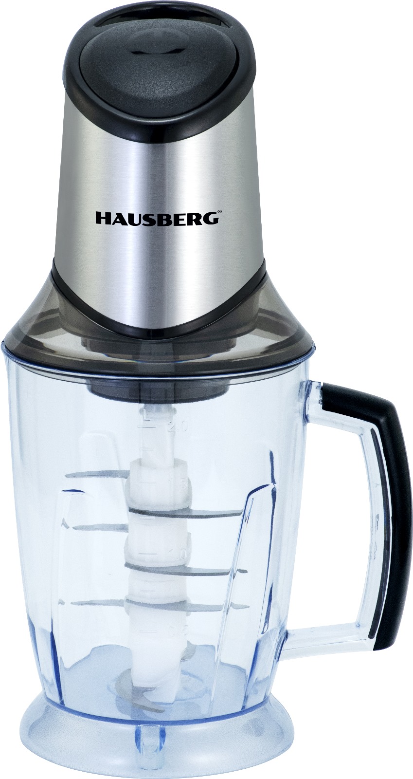 ELECTRIC STEEL FOOD CHOPPER WITH PLASTIC BOWL